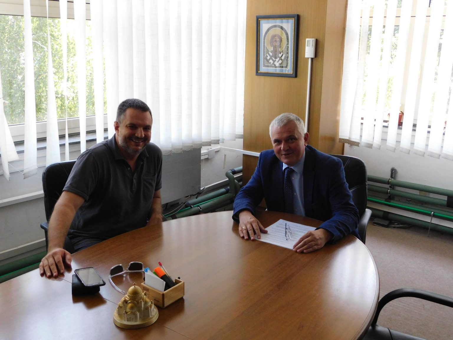 АМБАСАДОР МАРИЋ КОД ПРЕДСЕДНИКА ОПШТИНЕ ВРАЧАР Ambasador u poseti