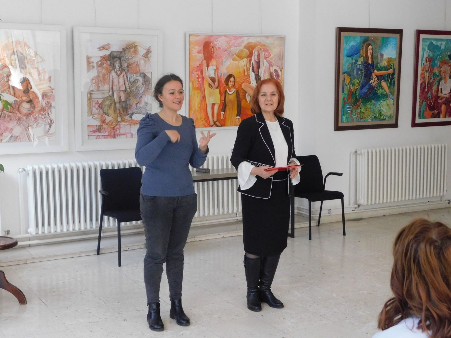DODELJENI SERTIFIKATI POLAZNICIMA OBUKE ZA SRPSKI ZNAKOVNI JEZIK Dodela sertifikata