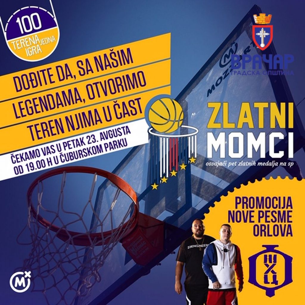 NA  VRAČARU SE OTVARA  TEREN  POSVEĆEN ZLATNIM MOMCIMA otvaranje kosarkaskog terena