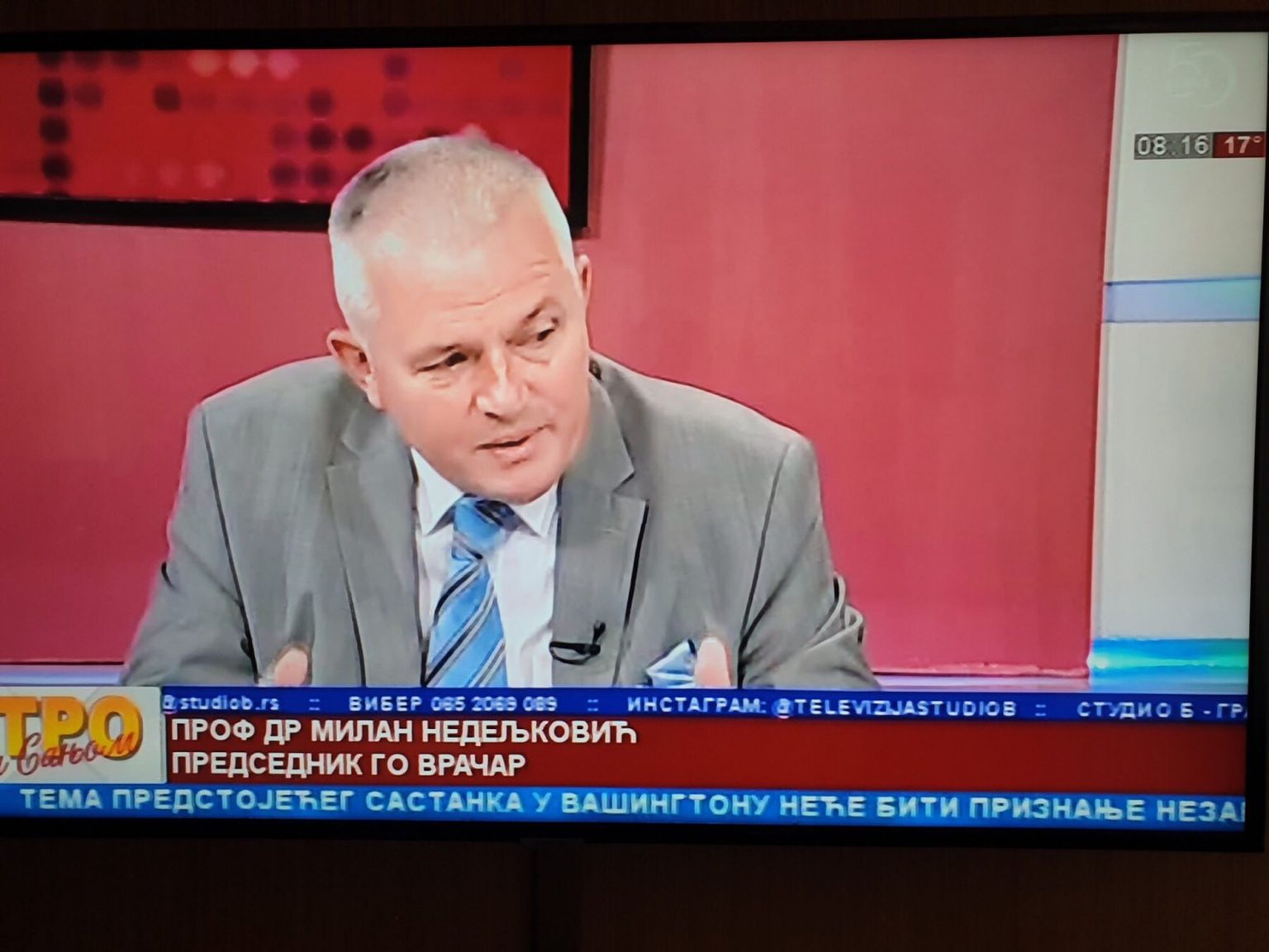 ПРЕДСЕДНИК ОПШТИНЕ О ПЛАНОВИМА ЗА НАРЕДНЕ ЧЕТИРИ ГОДИНЕ Gostovanje u jutarnjem programu RTV "Studio b"