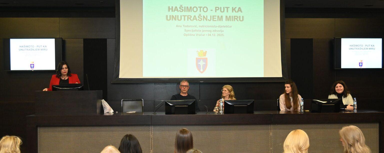 TRIBINA „HAŠIMOTO – PUT KA UNUTRAŠNJEM MIRU“ OKUPILA VELIKI BROJ ZAINTERESOVANIH GRAĐANA