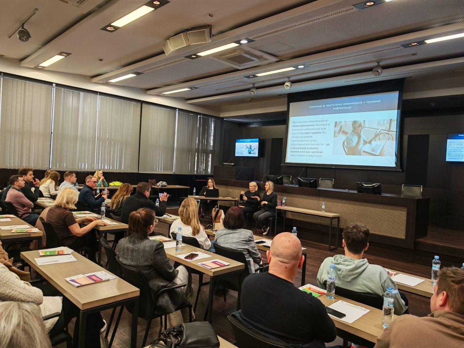 УСПЕШНО ОДРЖАНА РАДИОНИЦА О ПРИСТУПАЧНОЈ КОМУНИКАЦИЈИ И УНИВЕРЗАЛНОМ ДИЗАЈНУ НА ВРАЧАРУ